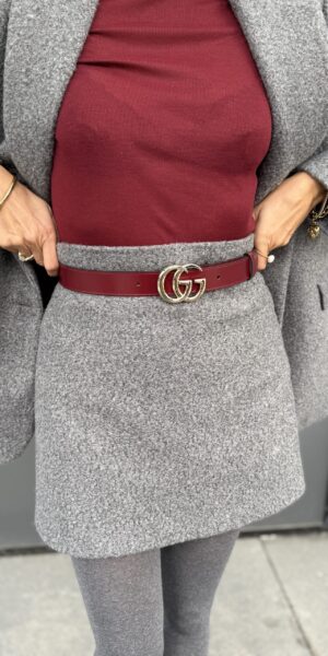 Szara spódnica boucle damska mini Elizka