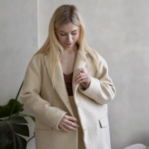 Marynarka Boucle Chic damska oversize