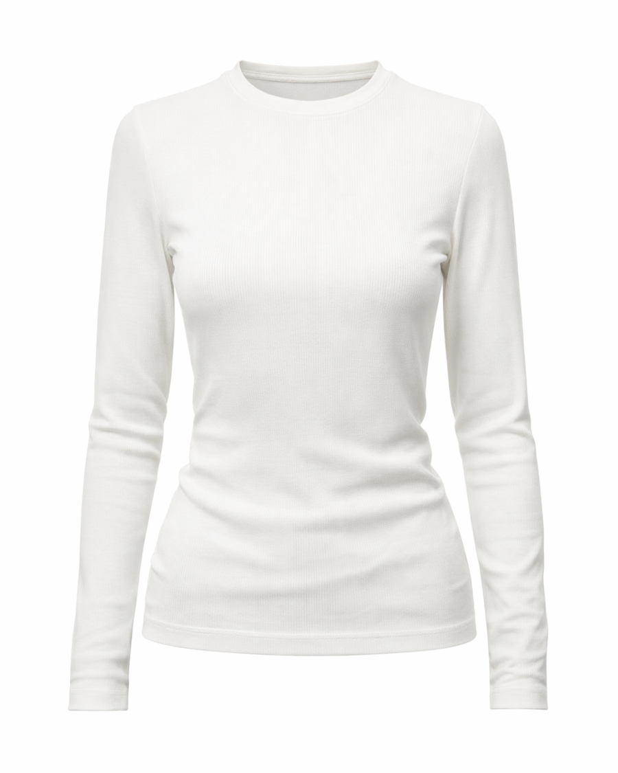 Bluzka basic „Pure Touch” – ecru