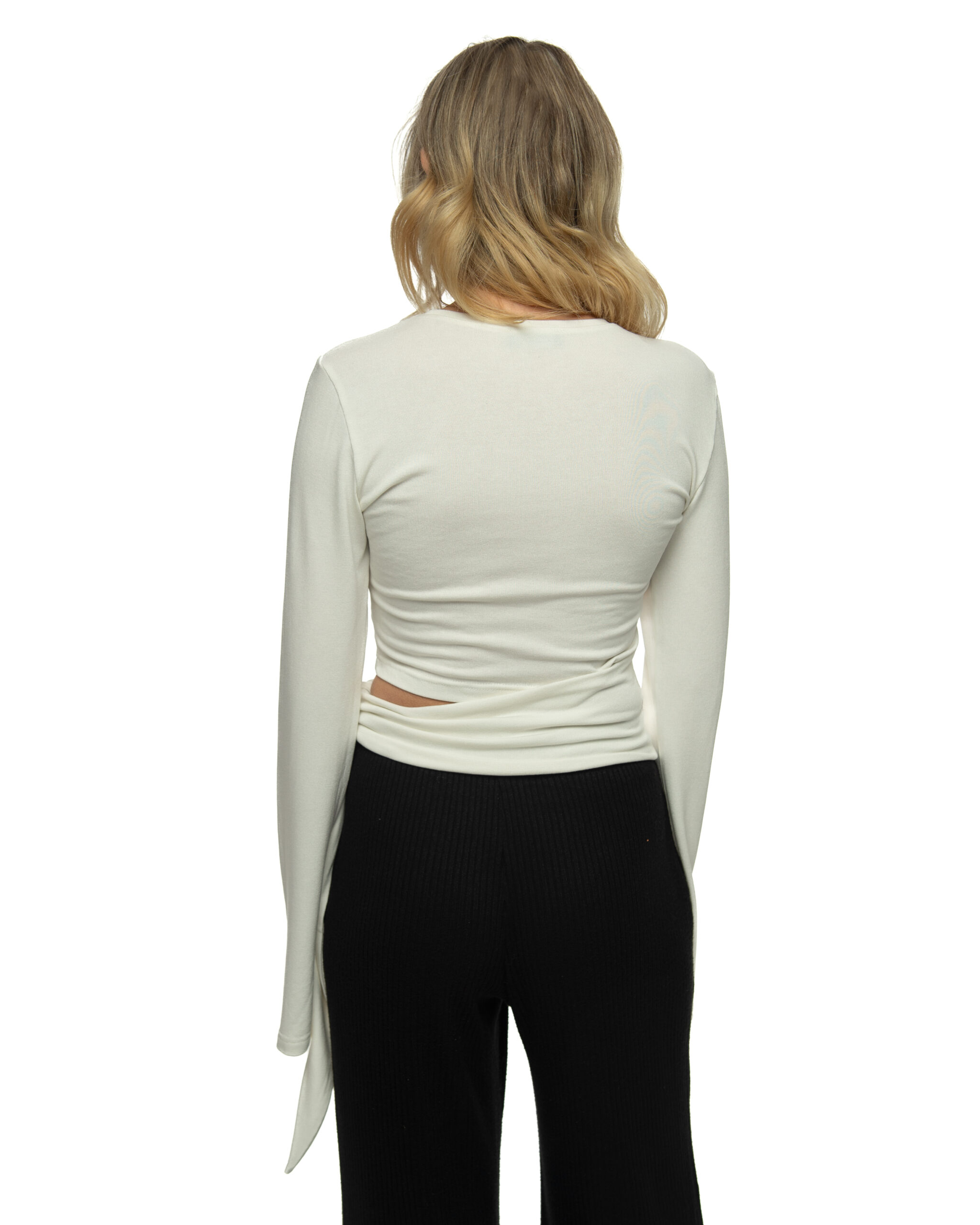 Bluzka "ELARA" Ivory Cut-Out - obrazek 3